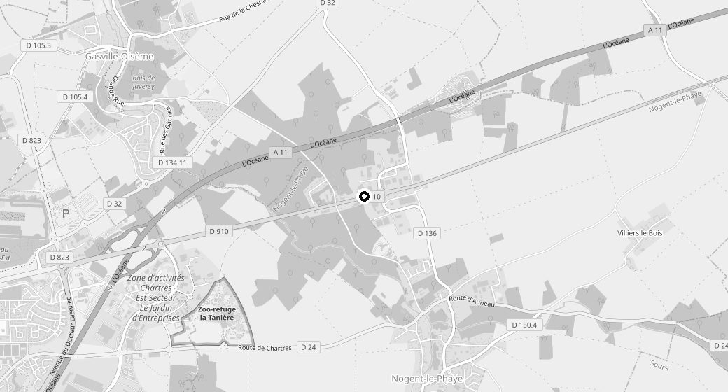 Plan d'accès à Autonero, Nogent-le-Phaye