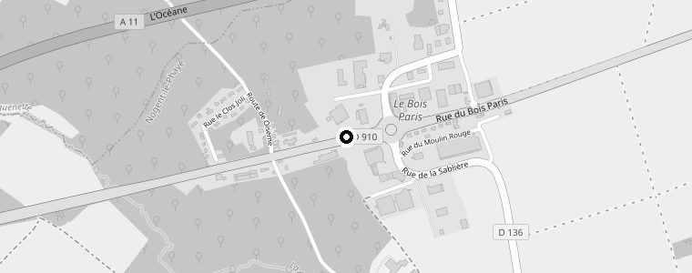 Plan d'accès à Autonero, Nogent-le-Phaye