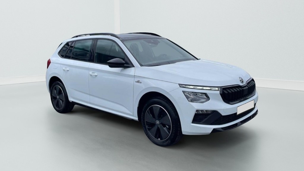 Skoda Kamiq 1.0 tsi 116 monte carlo dsg7 neuf, Blanc Nacre