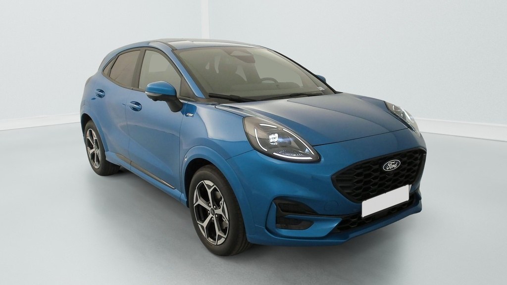 Ford Puma 1.0 EcoBoost 125 ch mHEV S&S Powershift ST-Line neuf, Fashion Bleu Aqua
