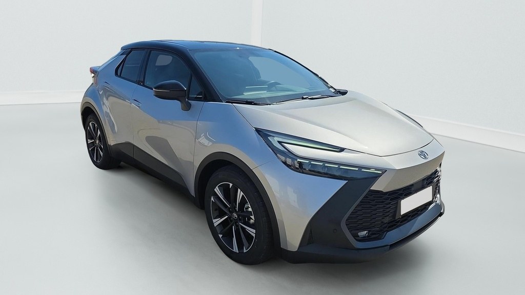 Toyota C-HR Hybride 140 Design neuf, Gris Minéral / Toit Noir